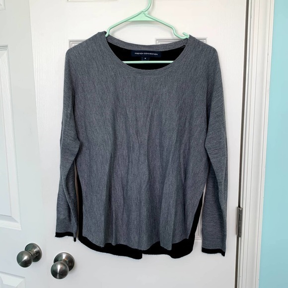 French Connection Gray Pullover Sweater‎ Women's Size Medium - Picture 1 of 5
